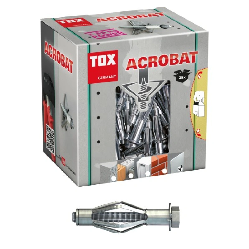 Produkt TOX Metall-Hohlraumdübel Acrobat M8x55 mm, 25 Stk.